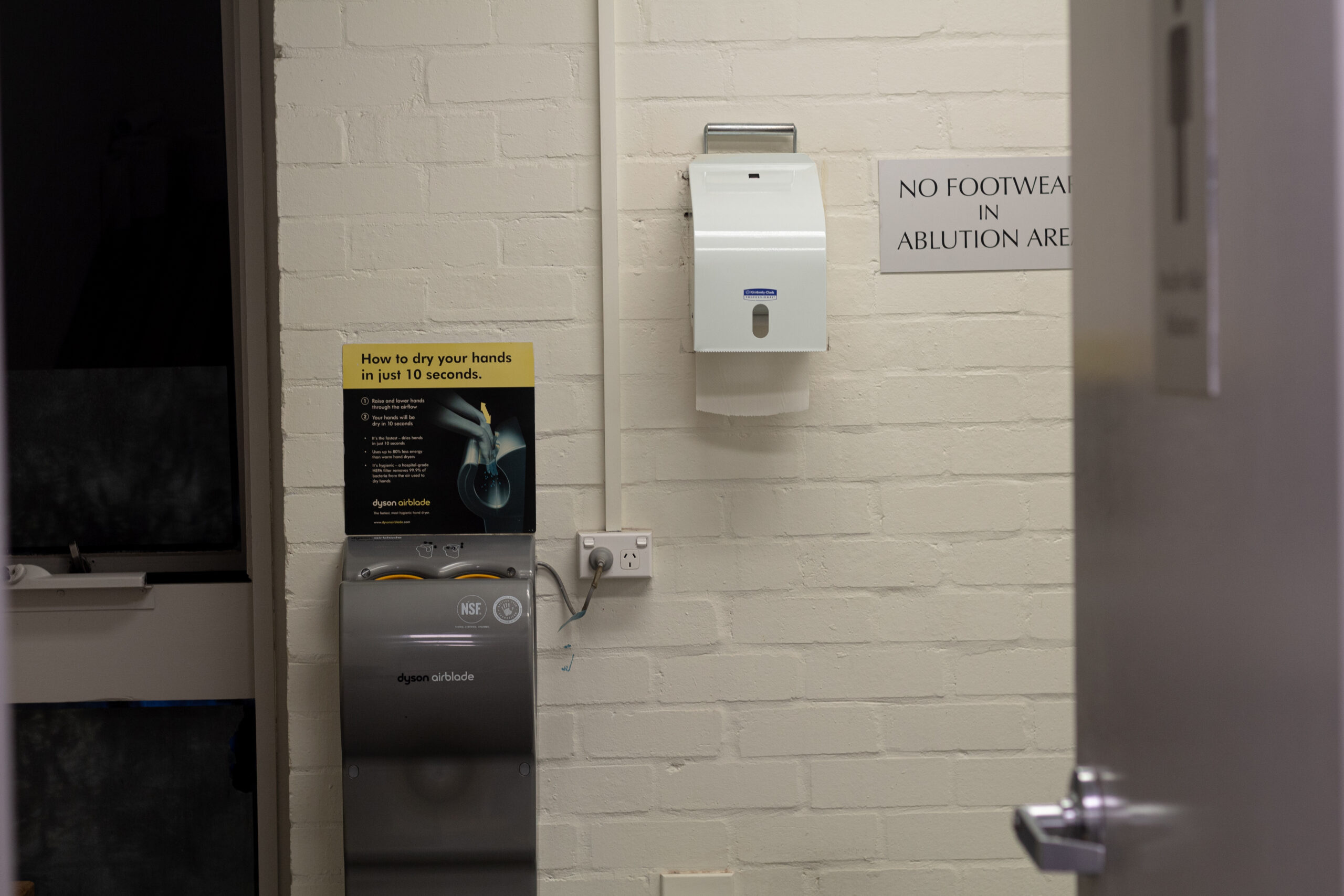 Brother's Wudu Area at ISOC UNSW