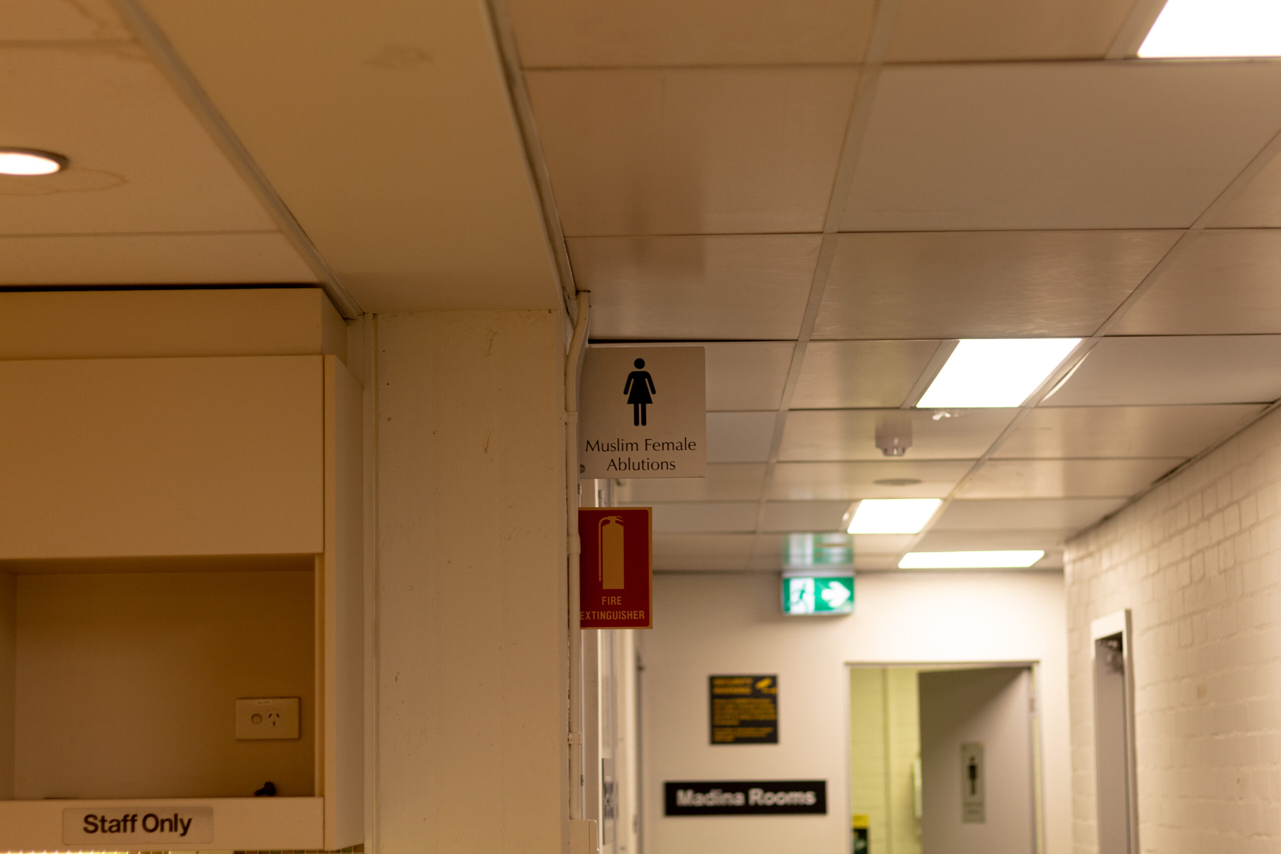 Sister's Wudu Area at ISOC UNSW